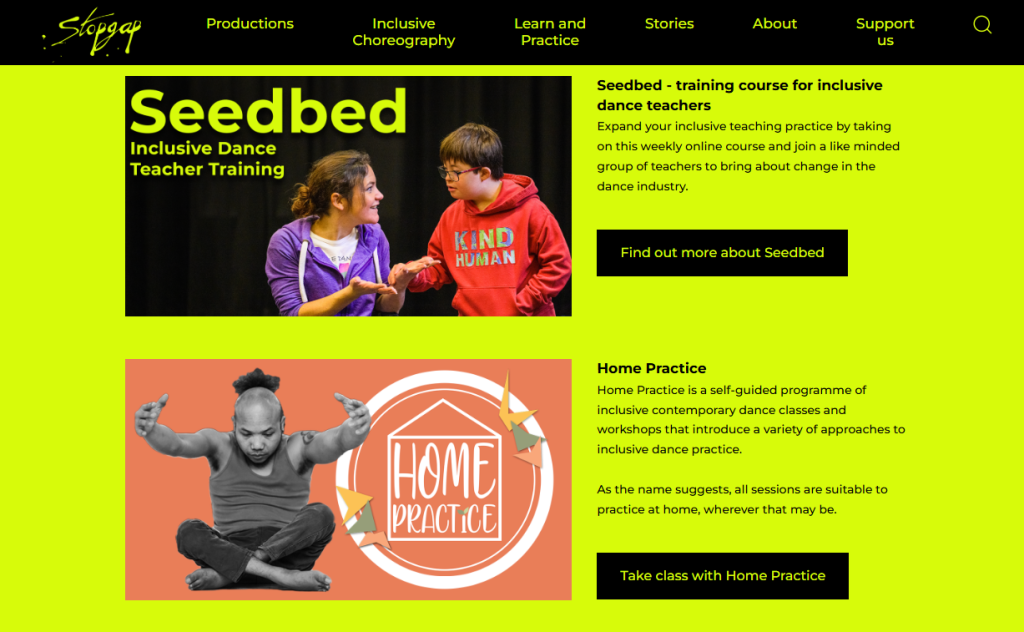 Stop Gap Dance Home Practice