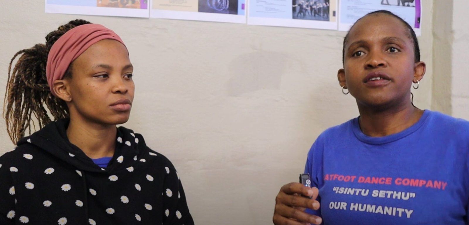 Jabu Siphila and Zinhle Znama of FLATFOOT Dance Company