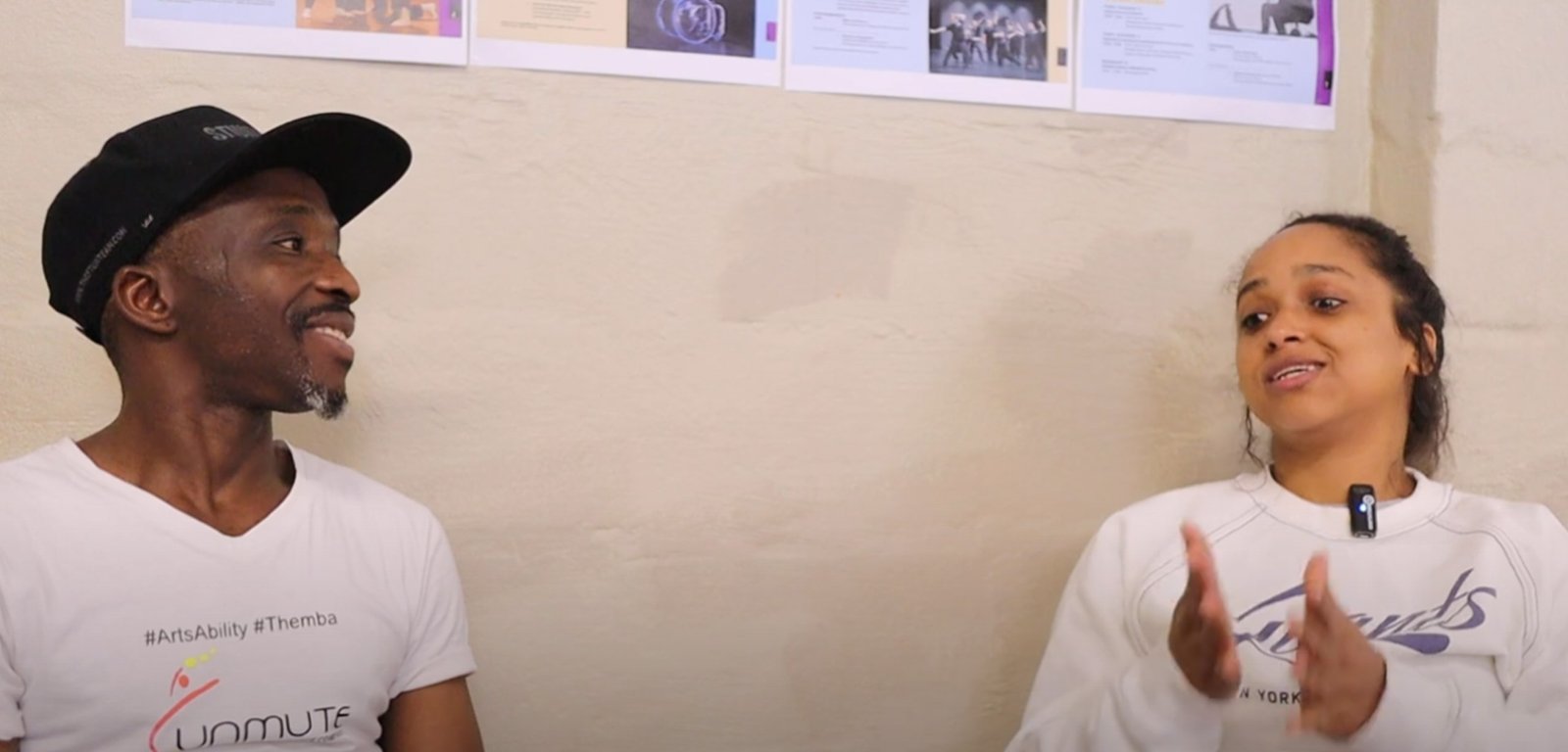 Nadine McKenzie and Andile Vellum of Unmute Dance Theatre Company